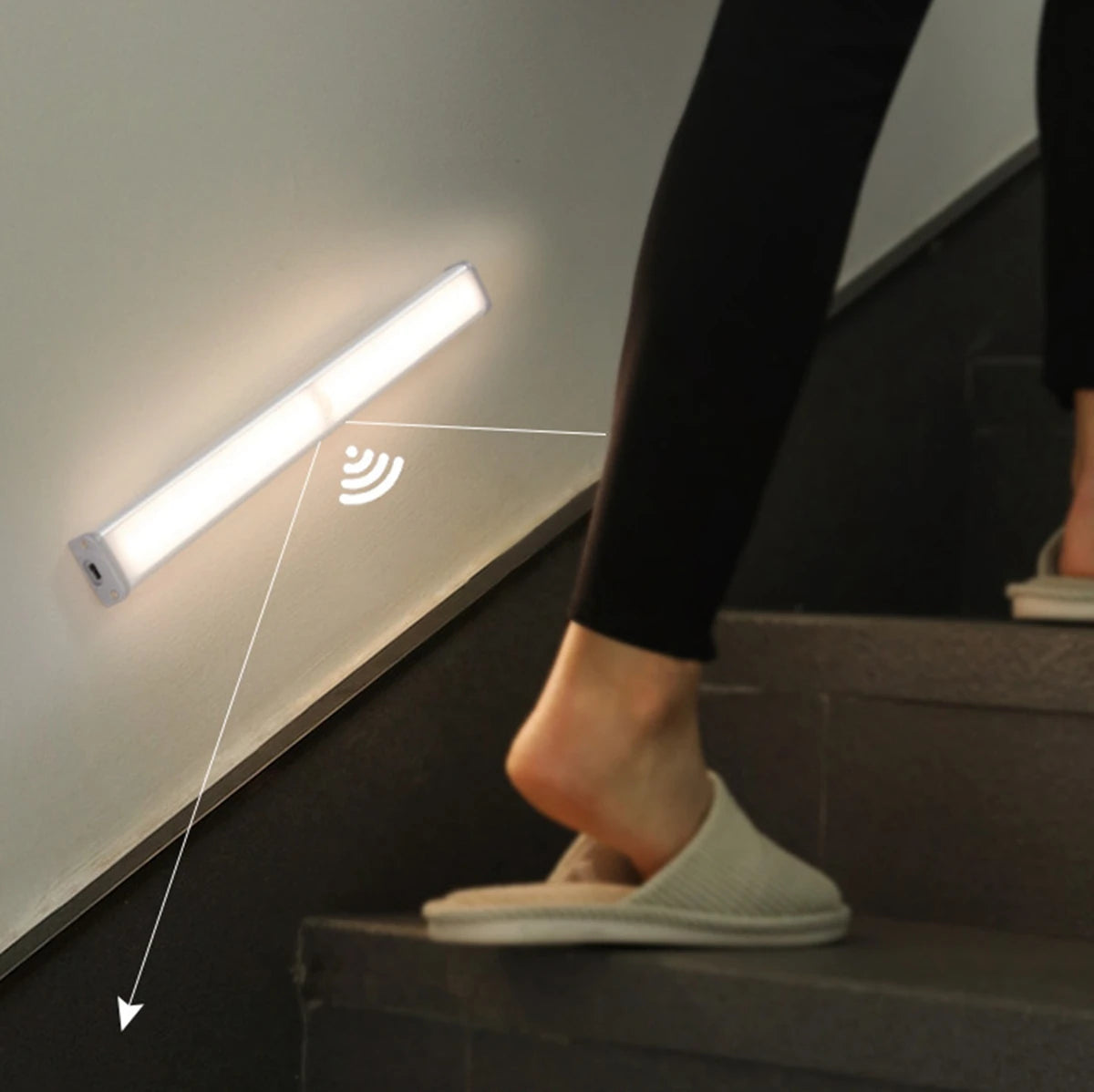 Luz LED inalámbrica con Sensor de movimiento.