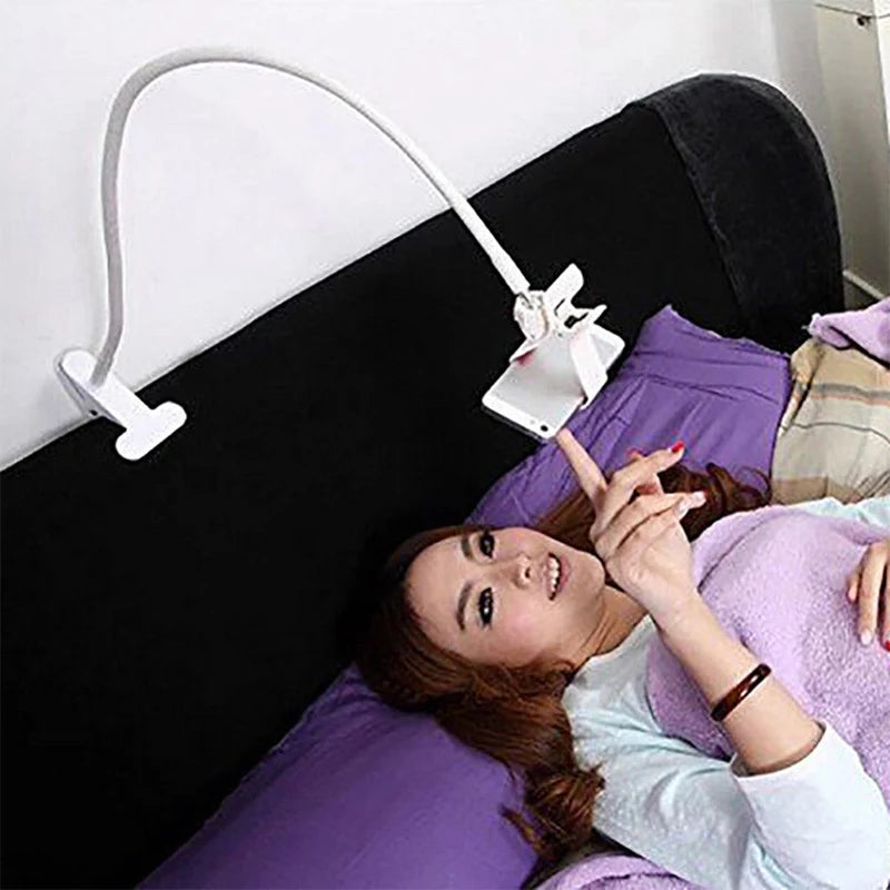 Soporte Universal para teléfono móvil, soporte de cuello de cisne, Stents flexibles para cama, escritorio, mesa, Clip para teléfono inteligente