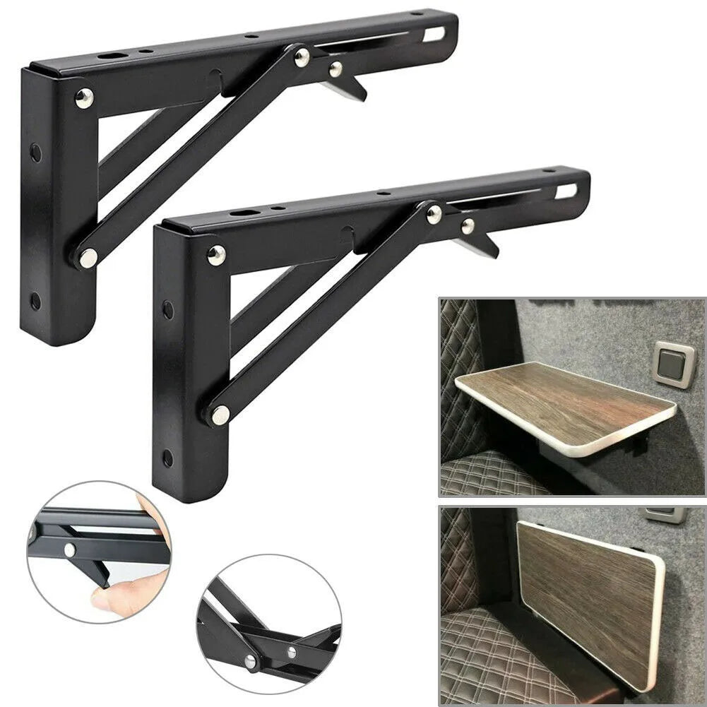 Soporte plegable para Camper van, accesorios interiores para autocaravana, caravana, 2 uds.