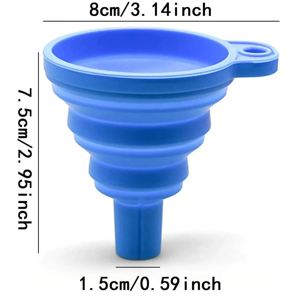 Embudo plegable de silicona.