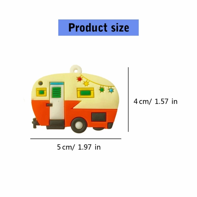 Llavero con forma autocaravana, joyería para bolsos y llaves