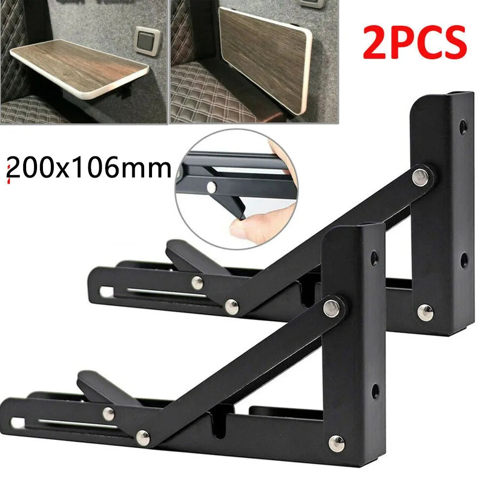 Soporte plegable para Camper van, accesorios interiores para autocaravana, caravana, 2 uds.