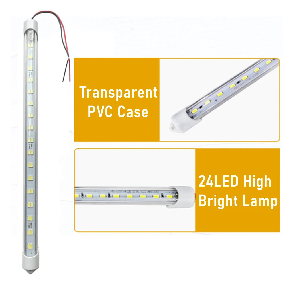 Luz Interior para acampada, autocaravana, 12v, 2 piezas.